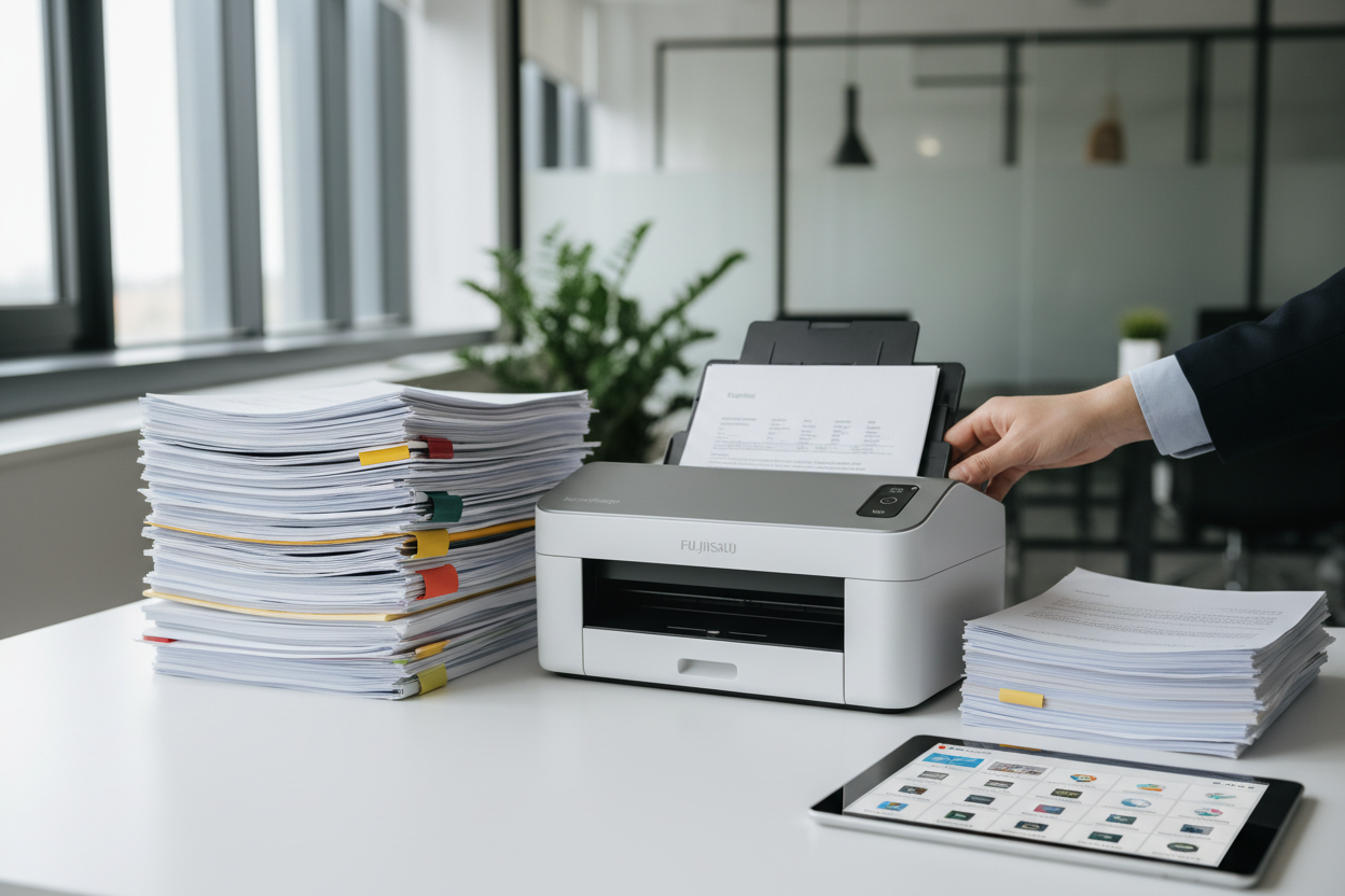 Professional document scanning service