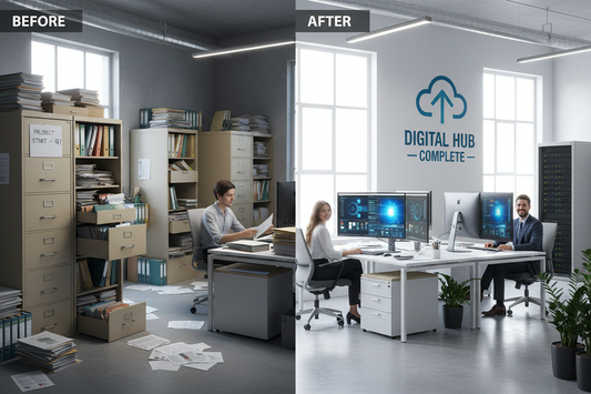 File cabinet clean-out conversion service